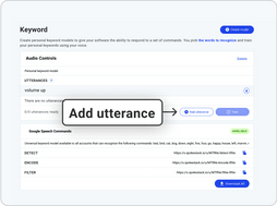 Add utterance